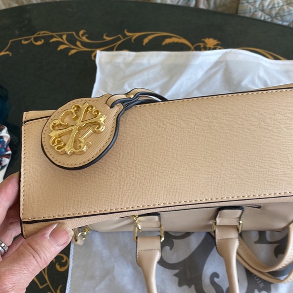 Christian LaCroix tan leather bag tan, vintage - ish never used. - Picture 7 of 8